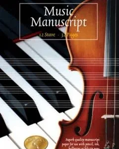 Music Manuscript - 12 Stave - 32 Pages